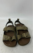 Load image into Gallery viewer, First Steps Kids Green Leather Open Toe Buckle Sports Sandals Size 6