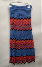 Load image into Gallery viewer, Zara Womens Multicolor Chevron Crochet High-Waist Maxi Skirt Size Small