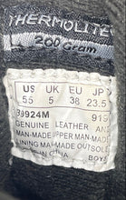 Load image into Gallery viewer, Timberland Baby Boys Black Leather Round Toe Hook And Loop Snow Boots Size 5.5