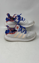 Load image into Gallery viewer, Adidas Womens Cloudfoam Pure SPW White Royal Blue Orange Sneaker Shoes Size 8.5