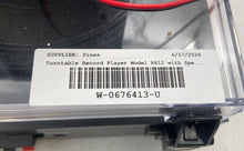 Load image into Gallery viewer, Model R612 Black Turntable Record Player With Speakers Needs Power Cable