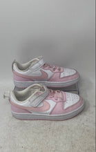 Load image into Gallery viewer, Nike Kids Court Borough Low Recraft Pink White Lace-Up Sneaker Shoes Size 12C