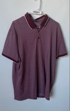 Load image into Gallery viewer, Express Mens Red White Printed Short Sleeve Regular Fit Polo Shirt Size XL
