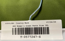 Load image into Gallery viewer, MNG Womens Green Flat Front Slash Pockets Straight Leg Dress Pants Size 1XL