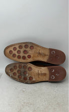 Load image into Gallery viewer, Bacco Bucci Mens Brown Leather Perforated Slip-On Penny Loafer Shoes Size 13