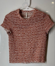 Load image into Gallery viewer, American Eagle Womens Beige Brown Cotton Short Sleeve Casual Blouse Top Size L