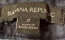 Load image into Gallery viewer, Banana Republic Womens Blue Denim Flat Front Stretch Cropped Pants Size 2