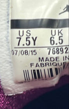 Load image into Gallery viewer, Nike Boys Air Jordan Jasmine GG Purple With Black Striped Sneaker Shoes Sz 7.5Y