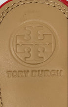 Load image into Gallery viewer, Authentic Tory Burch Womens Lola Orange Tan Flat Slingback Sandals Size 9M