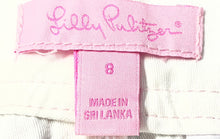 Load image into Gallery viewer, Lilly Pulitzer Womens White Cotton Flat Front Pockets Chino Shorts Size 8