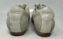 Load image into Gallery viewer, Authentic Salvatore Ferragamo Womens Mansfield Beige Sneaker Shoes Sz 7B Damaged