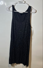 Load image into Gallery viewer, H&M Womens Black White Sleeveless Collarless Scoop Neck Pullover Shift Dress XS
