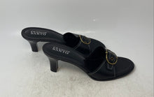 Load image into Gallery viewer, Franco Sarto Womens Black Open Toe Slip-On Block Heel Slide Sandals Size 10M