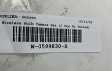 Load image into Gallery viewer, Model LBC02 White Wi-Fi Wireless Smart PTZ Bulb Camera Set 2 Pcs Not Tested