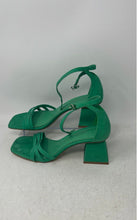Load image into Gallery viewer, Gianni Bini Womens Green Open Toe Block Ankle Strap Heels Size 8.5M
