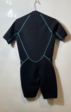 Load image into Gallery viewer, Seaskin Womens Black Short Sleeve Front Zip 3mm Shorty Wetsuit Size Medium