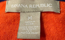 Load image into Gallery viewer, Banana Republic Womens Orange Long Sleeve Button Front Cardigan Sweater Size M