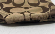Load image into Gallery viewer, Coach Womens Brown Signature Print Adjustable Strap Shoulder Crossbody Bag