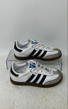 Load image into Gallery viewer, Adidas Kids Samba OG IE3679 White Black Slip-On Low Top Sneaker Shoes Size 8K