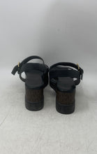 Load image into Gallery viewer, Michael Kors Womens Marlon Flatform Black Brown Wedge Ankle Strap Sandals 8.5M