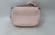 Load image into Gallery viewer, Juicy Couture Womens Light Pink Logo Print Adjustable Strap Crossbody Handbag