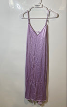Load image into Gallery viewer, Zara Womens Purple V-Neck Spaghetti Strap Open Back Slip Dress Size Small