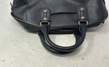 Load image into Gallery viewer, Michael Kors Womens Black Saffiano Leather Bottom Studs Domed Satchel Handbag
