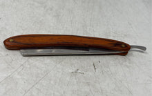 Load image into Gallery viewer, Master USA Brown Wood Handle Stainless Steel Personal Care Straight Razor