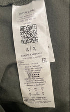 Load image into Gallery viewer, Armani Exchange Mens Green Printed Cotton Short Sleeve V-Neck T-Shirt Size M