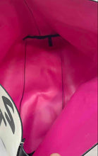 Load image into Gallery viewer, Victoria's Secret Womens Wicked Black White Heart Charm Double Strap Tote Bag