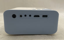 Load image into Gallery viewer, SopYou Model P2 White Blue Mini Video Projector With Tripod And Box Not Tested