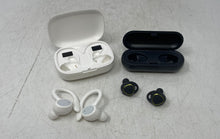 Load image into Gallery viewer, Lot Of Assorted Mix Wireless Earbuds With Case 4 Pieces Not Tested