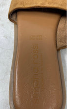 Load image into Gallery viewer, Simona Rossi Womens Brown Leather Open Toe Slip-On Flat Slide Sandals Size 8
