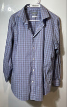 Load image into Gallery viewer, Michael Kors Mens Multicolor Plaid Slim Fit Stretch Dress Shirt Size L 16 1/2