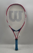 Load image into Gallery viewer, Wilson Junior US Open Red Blue Comfort Grip Sports Equipment Tennis Racket