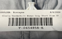 Load image into Gallery viewer, Gloria Vanderbilt Womens Gray Regular-Fit Utility Bermuda Shorts Size 10