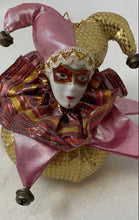 Load image into Gallery viewer, Multicolor Jester Collectible Harlequin Design Clown Christmas Tree Ornament