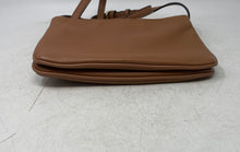 Load image into Gallery viewer, Calvin Klein Womens Brown Faux Leather Zipper Adjustable Strap Shoulder Bag