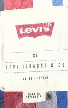 Load image into Gallery viewer, Levi's Mens Multicolor Plaid Short Sleeve Collared Button-Up Shirt Size XL