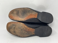 Load image into Gallery viewer, Authentic Salvatore Ferragamo Mens Black Loafer Shoes Size 9.5 Damaged