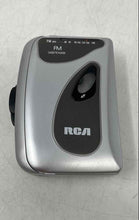 Load image into Gallery viewer, RCA Gray Silver-Tone Portable FM Cassette Player Not Tested
