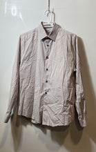 Load image into Gallery viewer, Express 1MX Mens Light Pink Long Sleeve Collared Fitted Dress Shirt Sz S 14-14.5