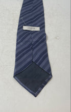 Load image into Gallery viewer, Armani Collezioni Mens Blue Striped Silk Adjustable Pointed Tie One Size