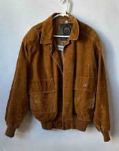 Load image into Gallery viewer, Confectioned By R.G.A. Wild Life Mens Brown Button Front Bomber Jacket Size 52