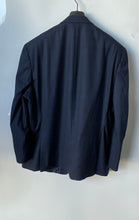 Load image into Gallery viewer, Sean John Mens Blue Long Sleeve Pockets Notch Lapel Two-Button Blazer Size 50R