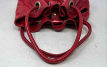 Load image into Gallery viewer, Roberta Gandolfi Womens Red Charm Bottom Studs Shoulder Handbag
