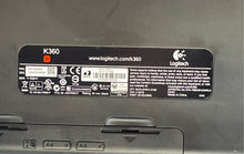 Load image into Gallery viewer, Logitech K360 Model Y-R0017 Black Compact Quiet Keys Wireless Keyboard Untested