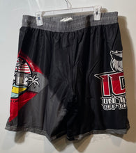 Load image into Gallery viewer, My House Mens Black Graphic Print Elastic Waist Athletic Shorts Size AXL