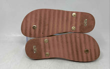Load image into Gallery viewer, Coach Womens Zak FG3434 Beige Signature Print Slip-On Flip Flop Sandals Size 7B