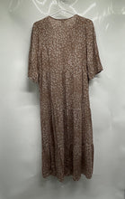 Load image into Gallery viewer, A New Day Womens Brown White Leopard Print V-Neck A-Line Dress Size XS